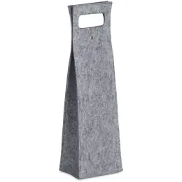 Hoppla Velto RPET Felt Single Wine Bottle Carrier Unbranded Front